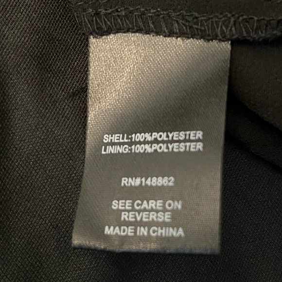 Torrid black Chiffon Shirt Dress, sheer lined. Size 0 - Picture 6 of 8